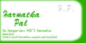 harmatka pal business card